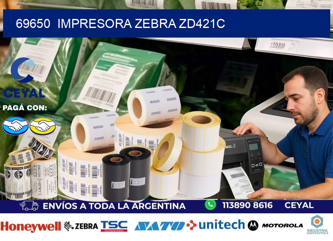 69650  Impresora Zebra zd421c