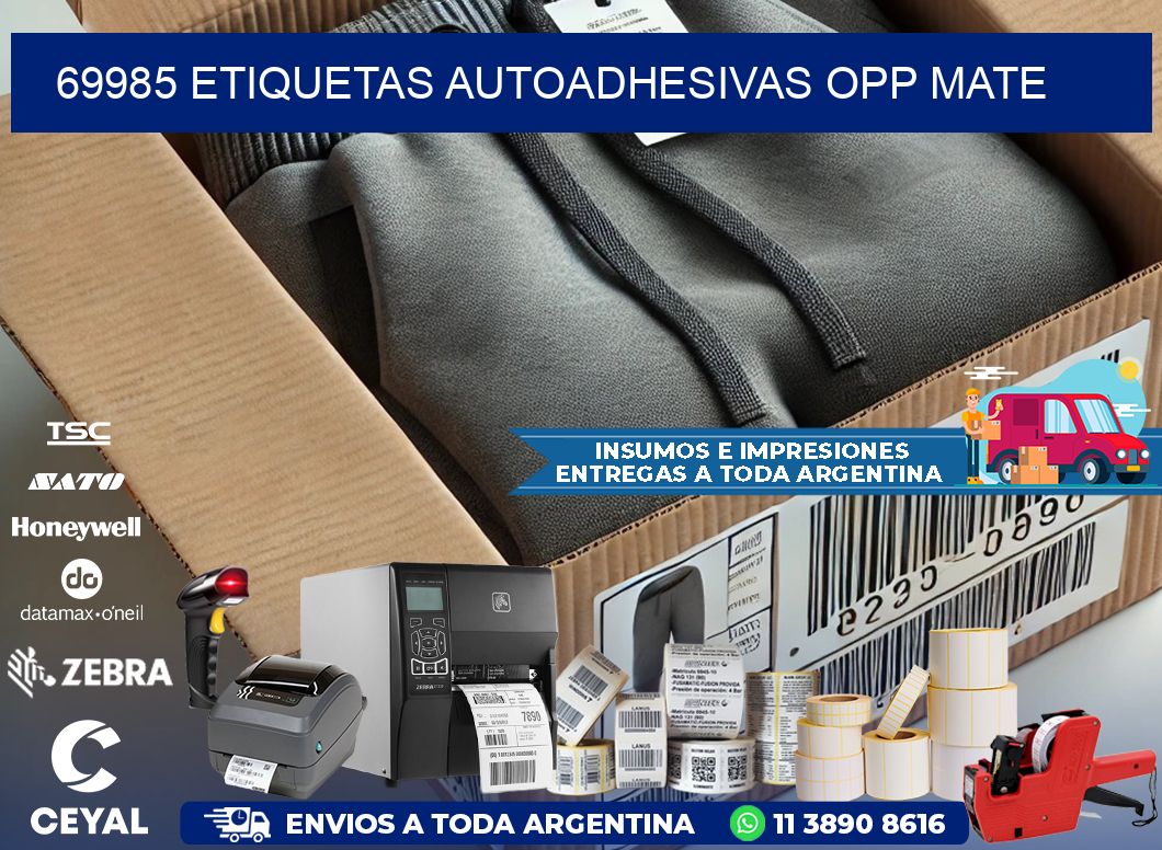 69985 etiquetas autoadhesivas Opp Mate