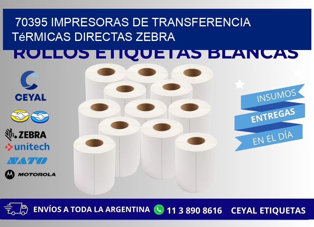 70395 impresoras de Transferencia térmicas directas zebra