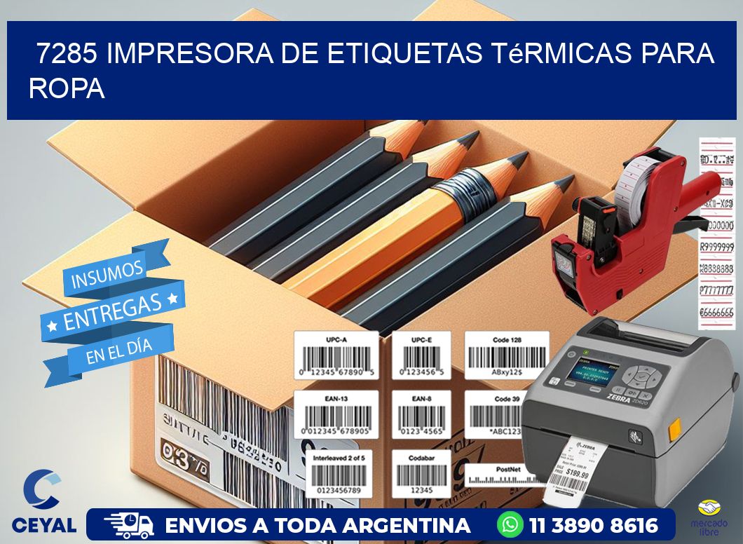 7285 impresora de etiquetas térmicas para ropa