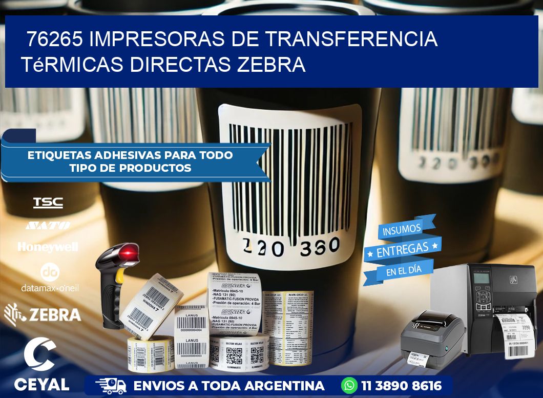 76265 impresoras de Transferencia  térmicas directas zebra
