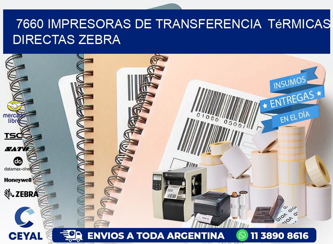 7660 impresoras de Transferencia térmicas directas zebra