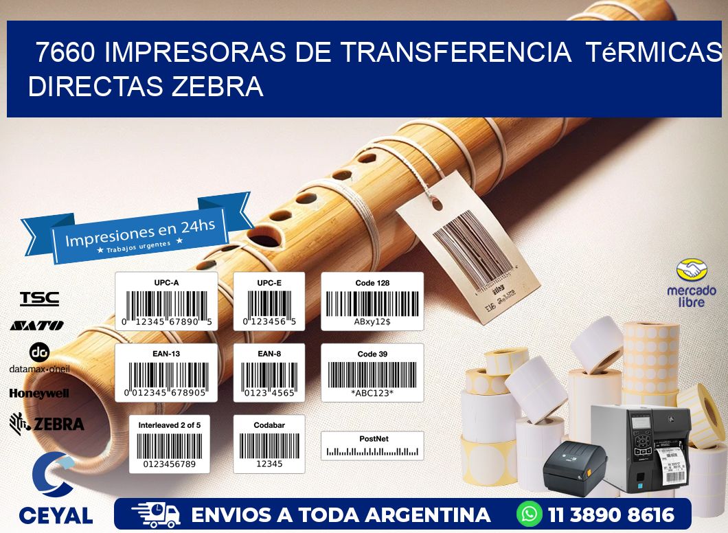 7660 impresoras de Transferencia térmicas directas zebra