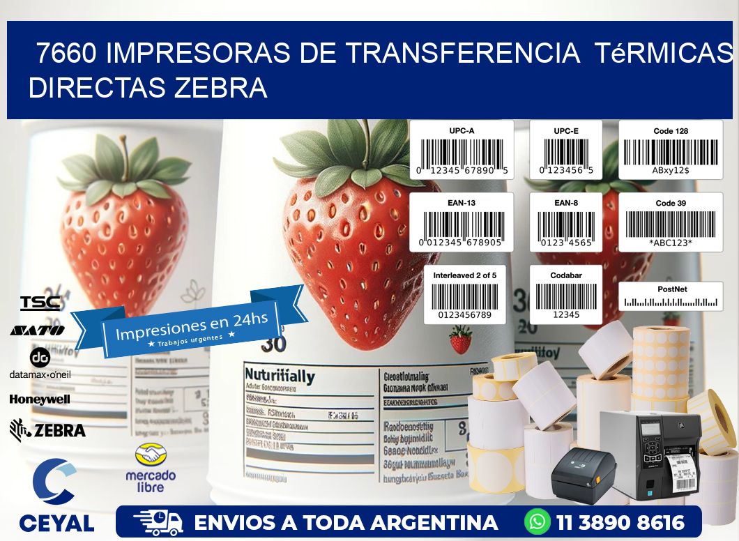 7660 impresoras de Transferencia térmicas directas zebra
