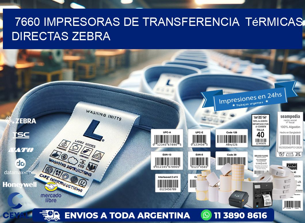 7660 impresoras de Transferencia térmicas directas zebra