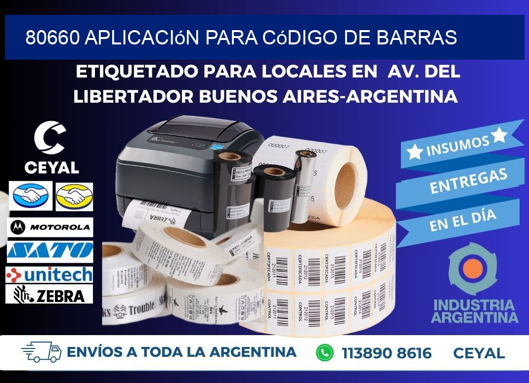80660 Aplicación para código de barras