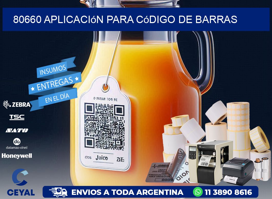 80660 Aplicación para código de barras