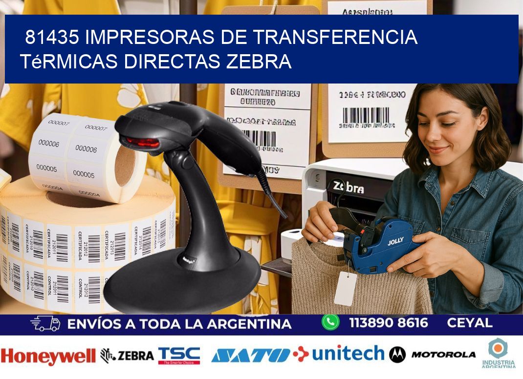 81435 impresoras de Transferencia térmicas directas zebra