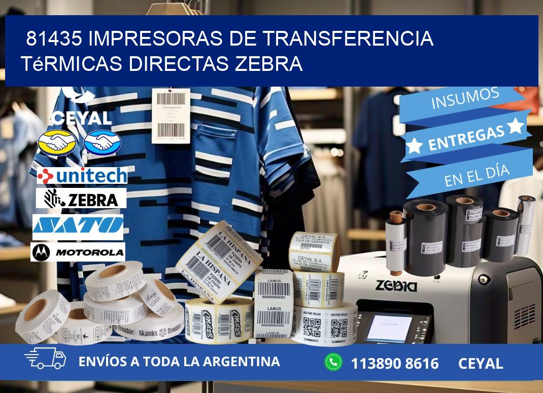 81435 impresoras de Transferencia térmicas directas zebra