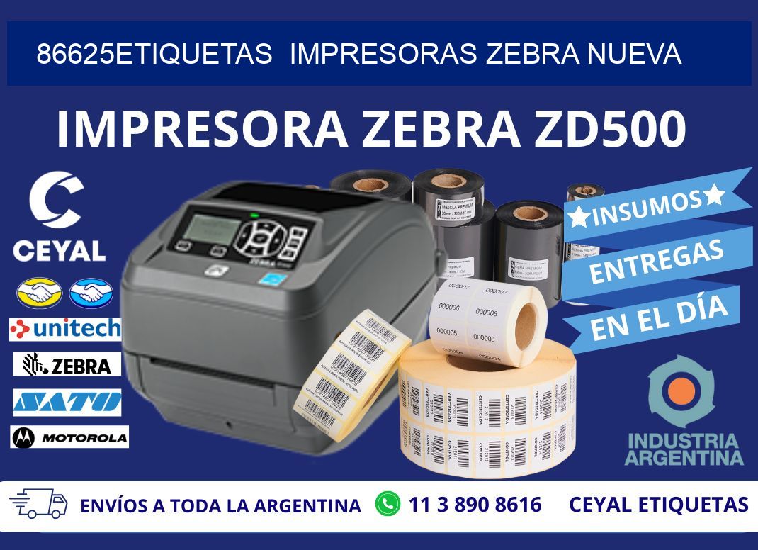 86625etiquetas  impresoras zebra nueva