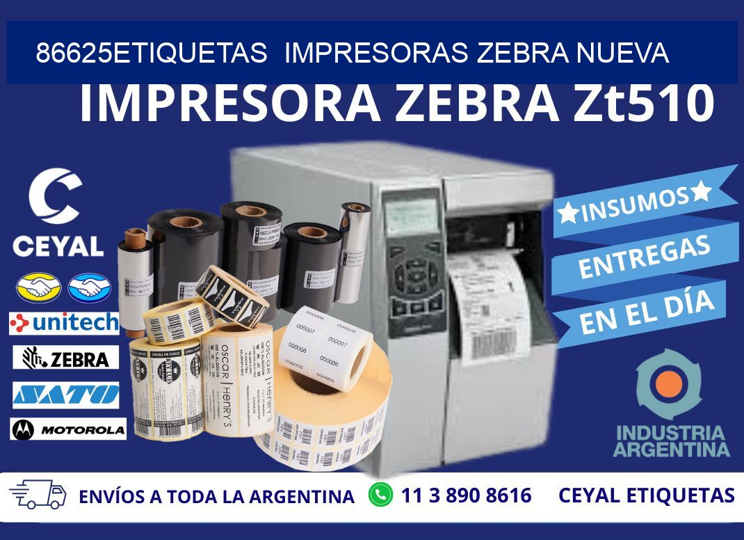 86625etiquetas  impresoras zebra nueva