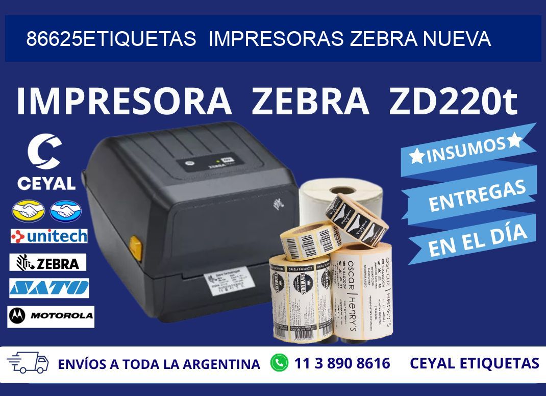 86625etiquetas  impresoras zebra nueva