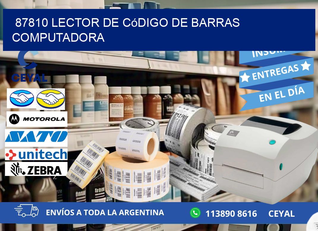 87810 Lector de código de barras computadora