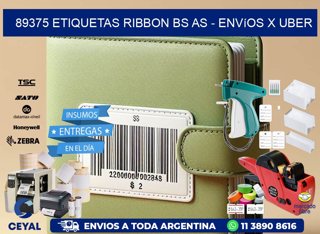 89375 etiquetas ribbon bs as – envíos x uber
