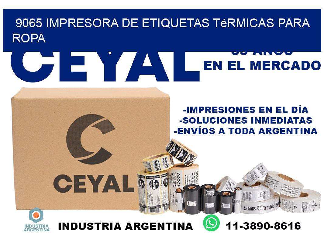 9065 impresora de etiquetas térmicas para ropa