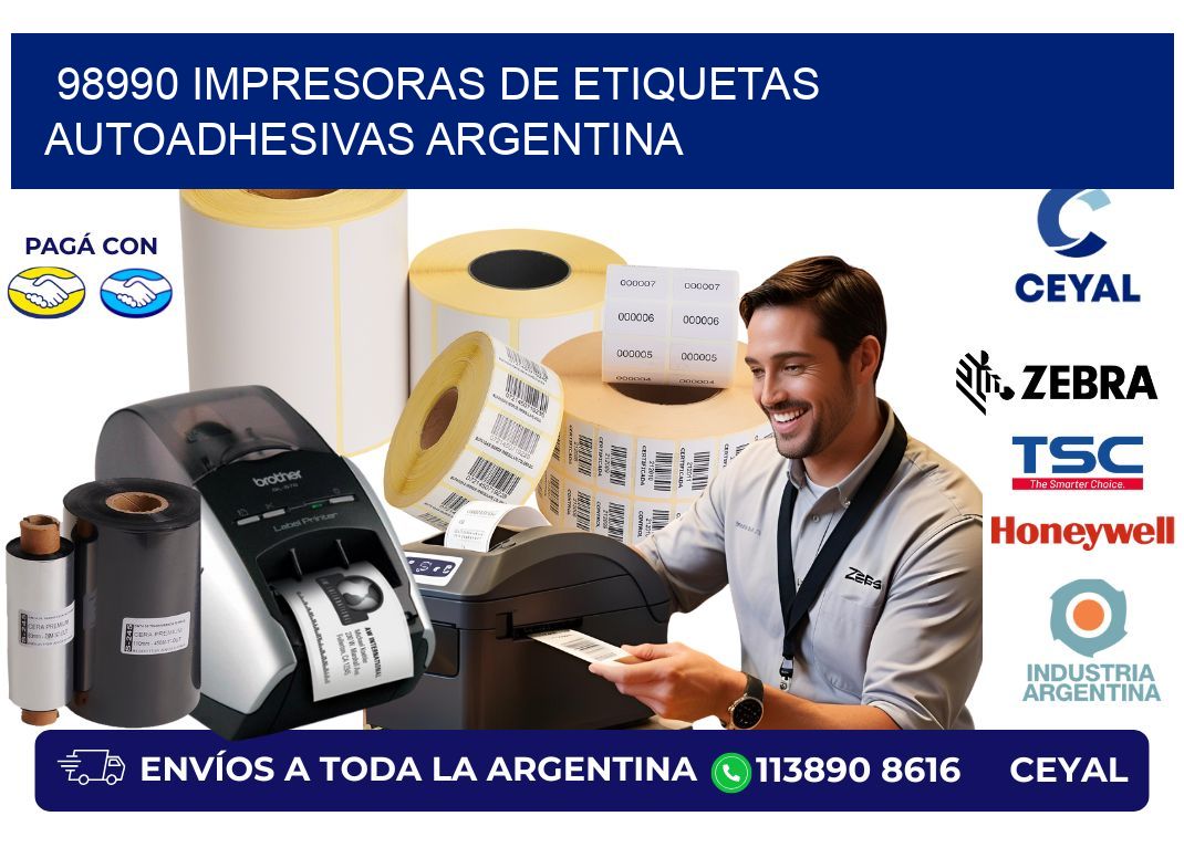 98990 Impresoras de etiquetas autoadhesivas argentina