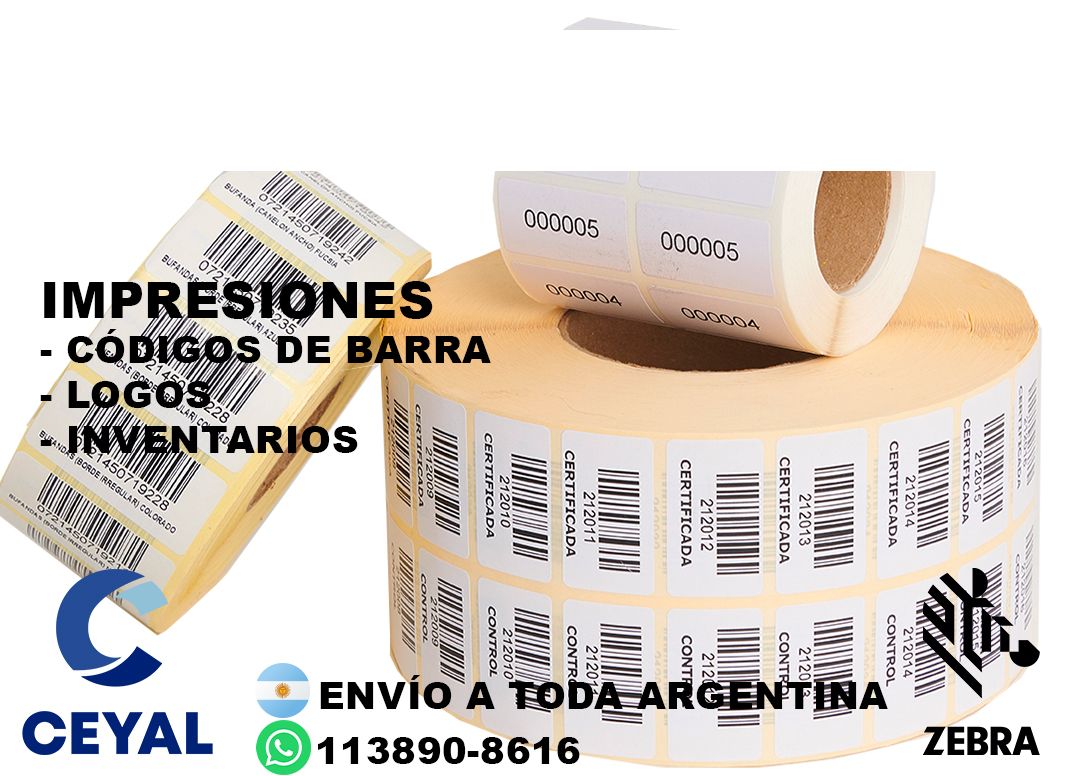impresora industrial + 8600 etiquetas + ribbon